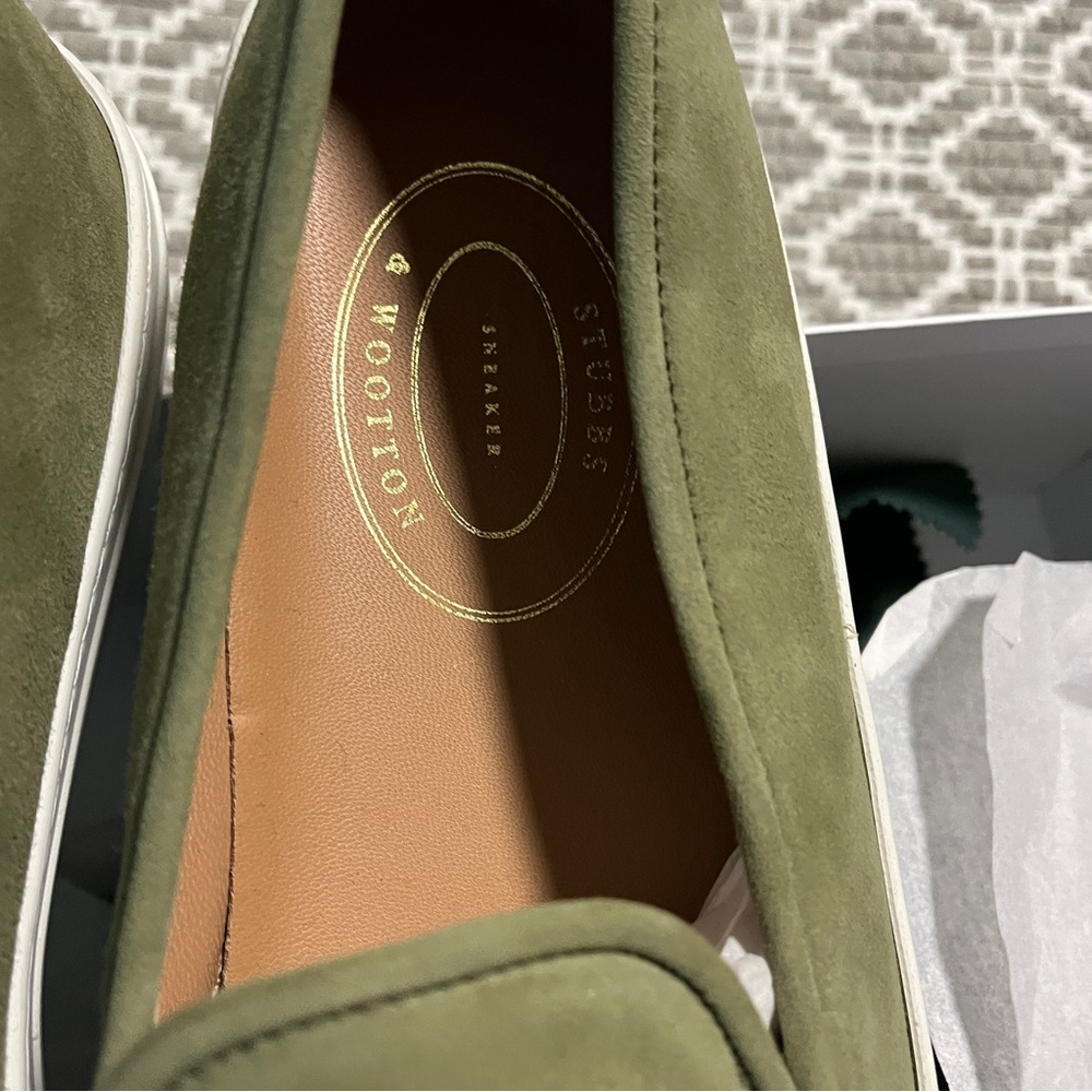 Stubbs & Wootton Green Crest Martial size 13 Men’s Brand New in Box rubber sole - Picture 6 of 15